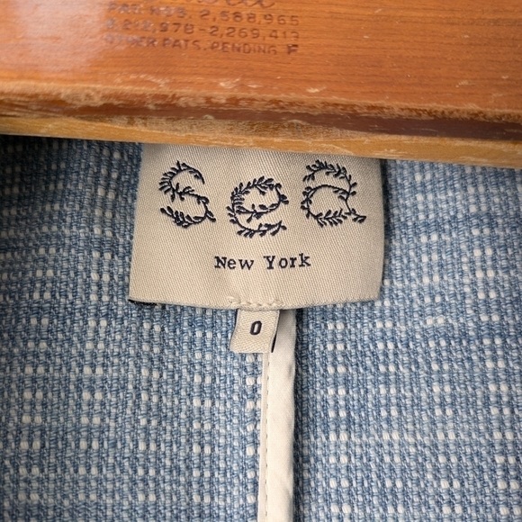 Sea New York Jacket Women's 0 Blue Sky Cardigan Embroidered Kimono Belt Cotton - Picture 4 of 12